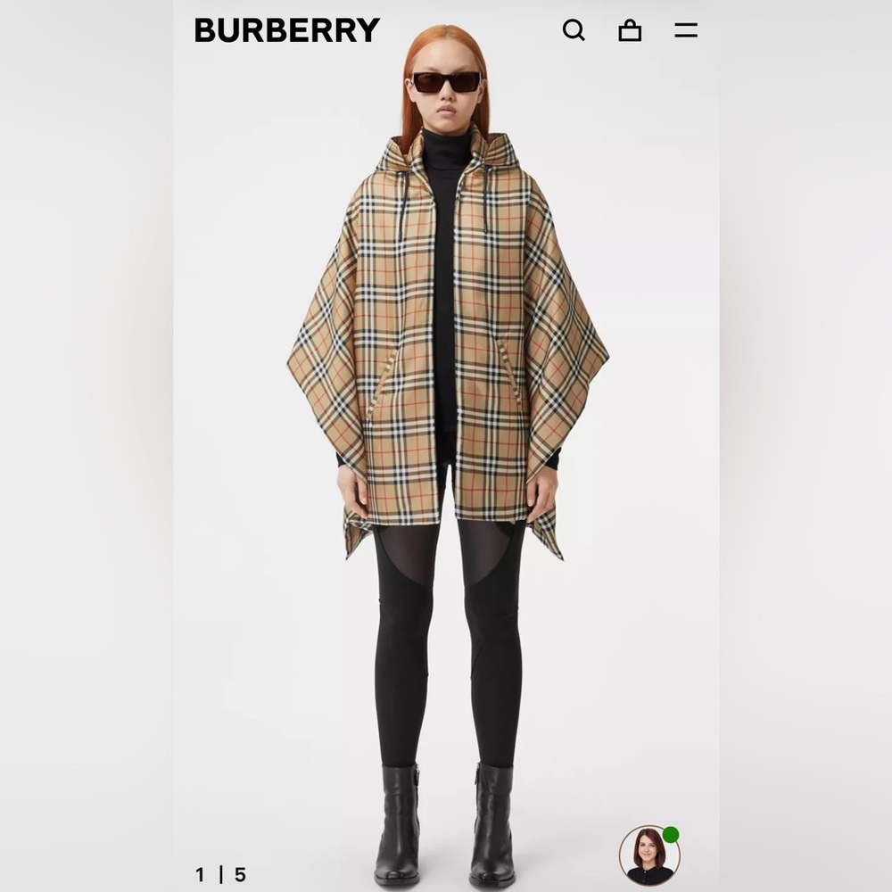 Burberry Padded Silk Cape